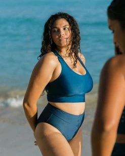 Nani Swimwear Navy Reef Break Crop