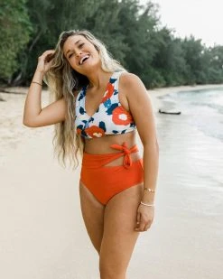 Nani Swimwear Brushed Floral Switch V Crop 19 Nani Swimwear Brushed Floral Switch V Crop