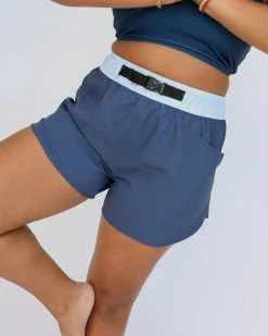 Nani Swimwear Colorblock Blues Hybrid Explorer Short