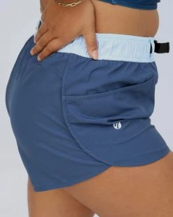 Nani Swimwear Colorblock Blues Hybrid Explorer Short