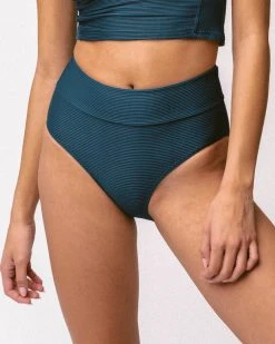 Nani Swimwear Textured Coastal Mid Rise Bottom