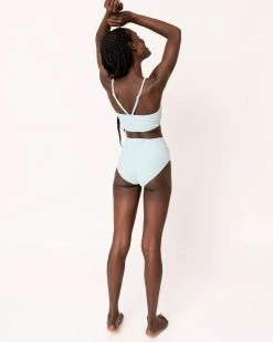 Nani Swimwear Textured Seafoam Mid Rise Bottom