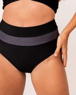 Nani Swimwear Black Colorblock Bottom