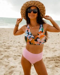 Nani Swimwear Textured Mulberry Mid Rise Bottom