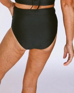 Nani Swimwear Textured Black Pocket Bottom