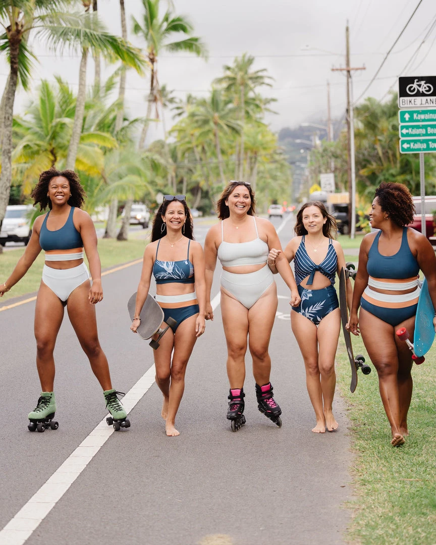 Nani Swimwear Textured Glacier Mid Rise Bottom 10 Nani Swimwear Textured Glacier Mid Rise Bottom