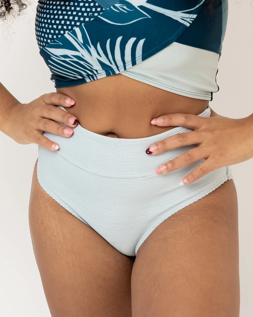 Nani Swimwear Textured Glacier Mid Rise Bottom 3 Nani Swimwear Textured Glacier Mid Rise Bottom