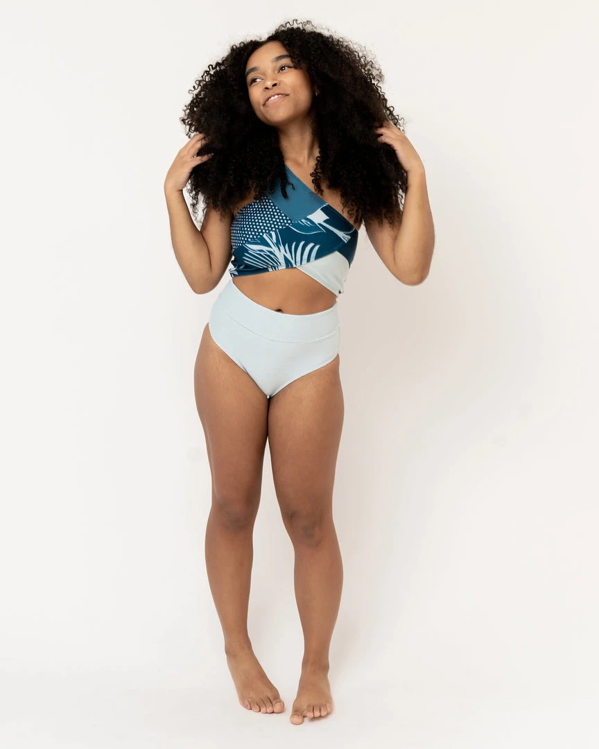 Nani Swimwear Textured Glacier Mid Rise Bottom 7 Nani Swimwear Textured Glacier Mid Rise Bottom