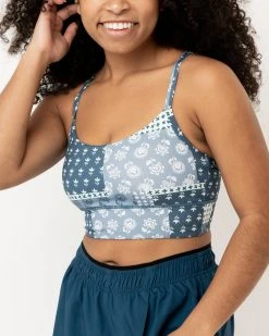 Nani Swimwear Denim Patchwork Longline Bra Active 16 Nani Swimwear Denim Patchwork Longline Bra Active