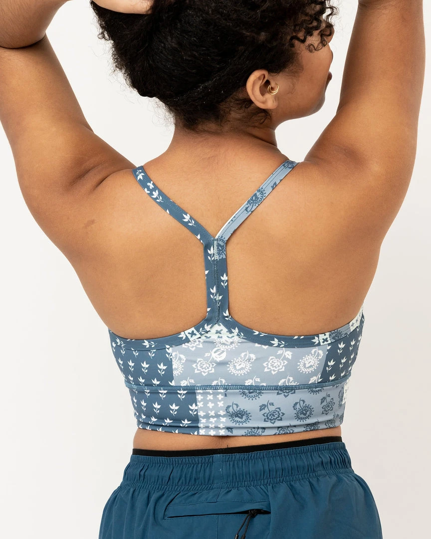 Nani Swimwear Denim Patchwork Longline Bra Active 4 Nani Swimwear Denim Patchwork Longline Bra Active