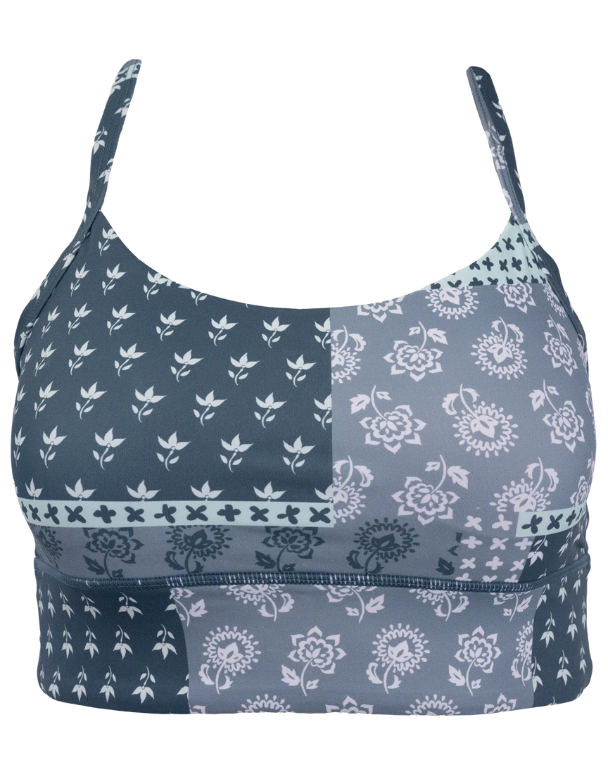 Nani Swimwear Denim Patchwork Longline Bra Active 6 Nani Swimwear Denim Patchwork Longline Bra Active