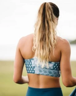 Nani Swimwear Denim Patchwork Longline Bra Active 22 Nani Swimwear Denim Patchwork Longline Bra Active