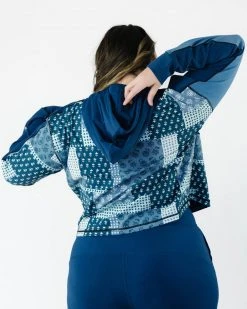 Nani Swimwear Denim Patchwork Downtown Hoodie Active