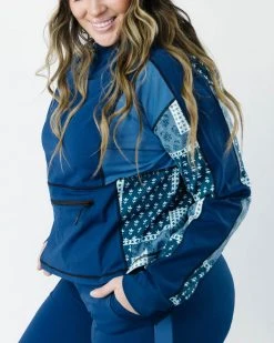 Nani Swimwear Denim Patchwork Downtown Hoodie Active