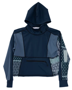 Nani Swimwear Denim Patchwork Downtown Hoodie Active