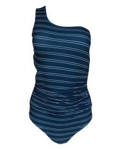 Nani Swimwear Navy Stripe Cascade One Piece