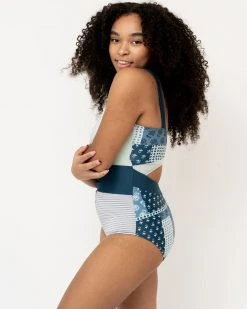 Nani Swimwear Denim Patchwork One Piece