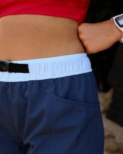 Nani Swimwear Colorblock Blues Hybrid Explorer Short