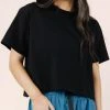 Nani Swimwear Black Crop Tee