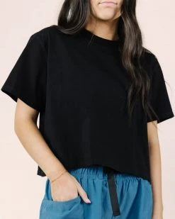 Nani Swimwear Black Crop Tee