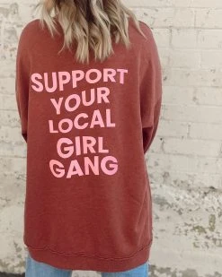 Nani Swimwear Active Rosewood Girl Gang Sweatshirt