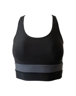 Nani Swimwear Black Cut Back Crop