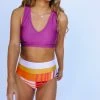 Nani Swimwear Plum Switch V Crop