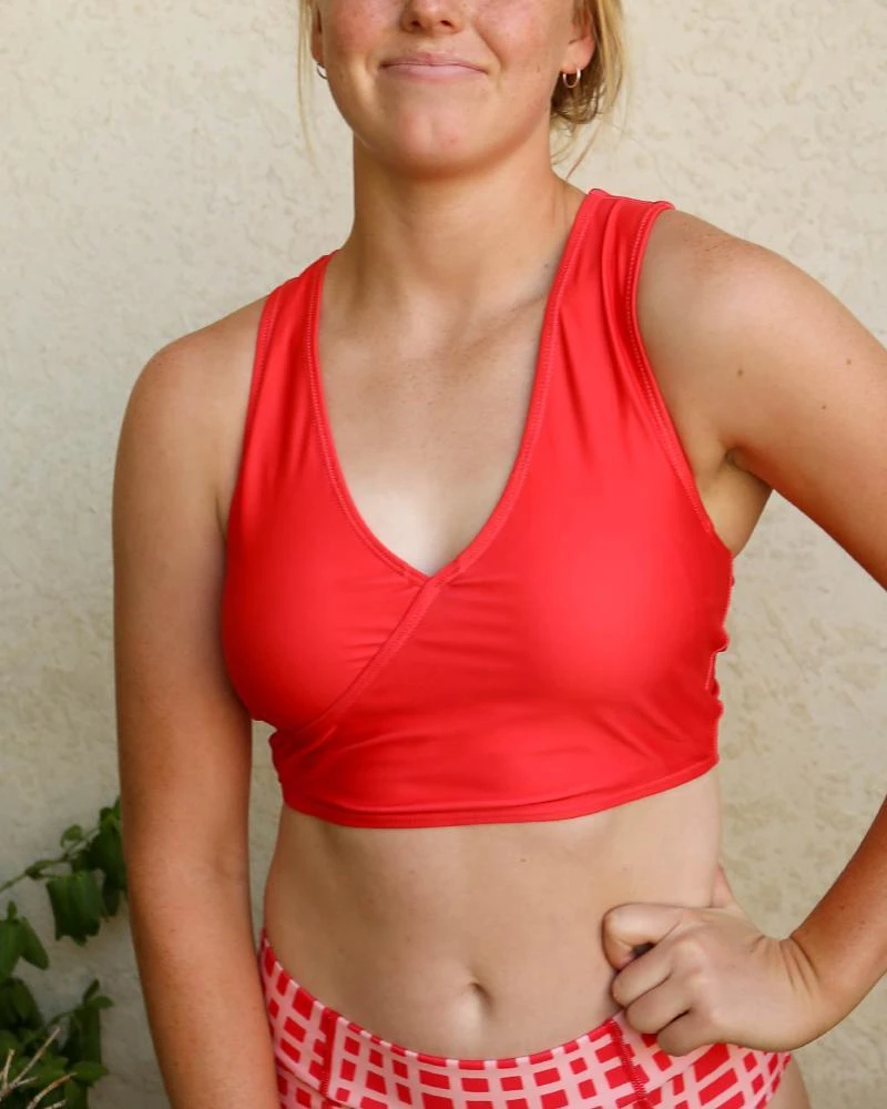 Wholesale Nani Swim Red Poppy Switch V Crop 4 Wholesale Nani Swim Red Poppy Switch V Crop