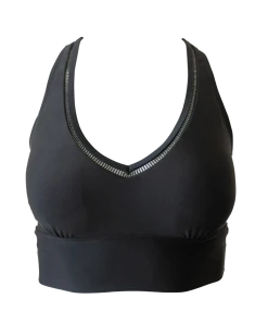 Nani Swimwear Black Point Break Crop