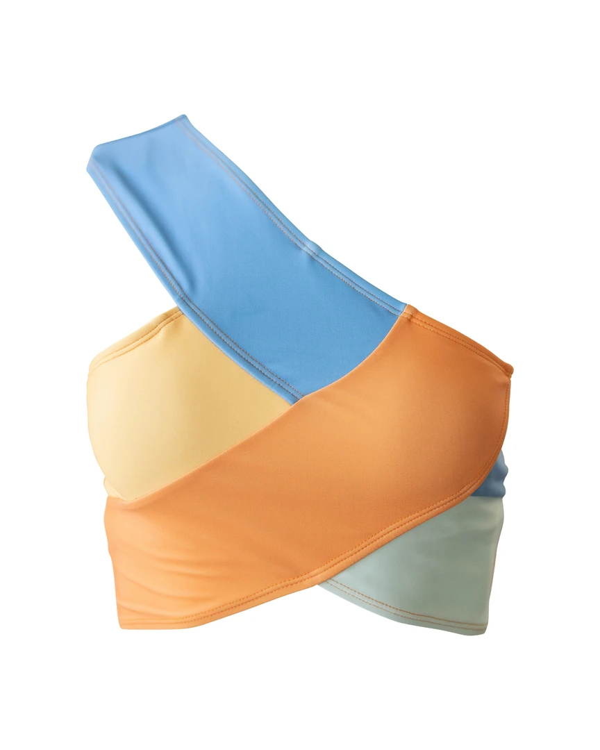 Nani Swimwear Downtown Patchwork Crop 6 Nani Swimwear Downtown Patchwork Crop