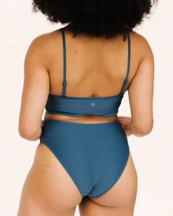 Nani Swimwear Textured Coastal Tone Crop