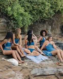 Nani Swimwear Textured Coastal Tone Crop