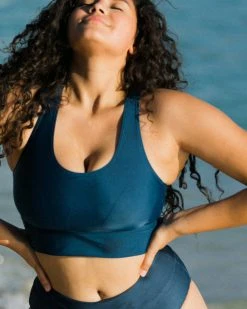 Nani Swimwear Navy Reef Break Crop