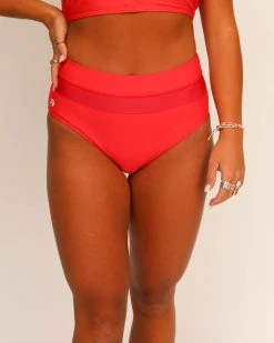 Nani Swimwear Leilani Red Colorblock Bottom