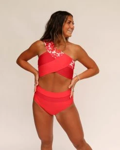 Nani Swimwear Leilani Red Colorblock Bottom